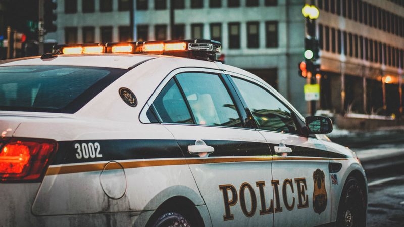 true crime podcast police car