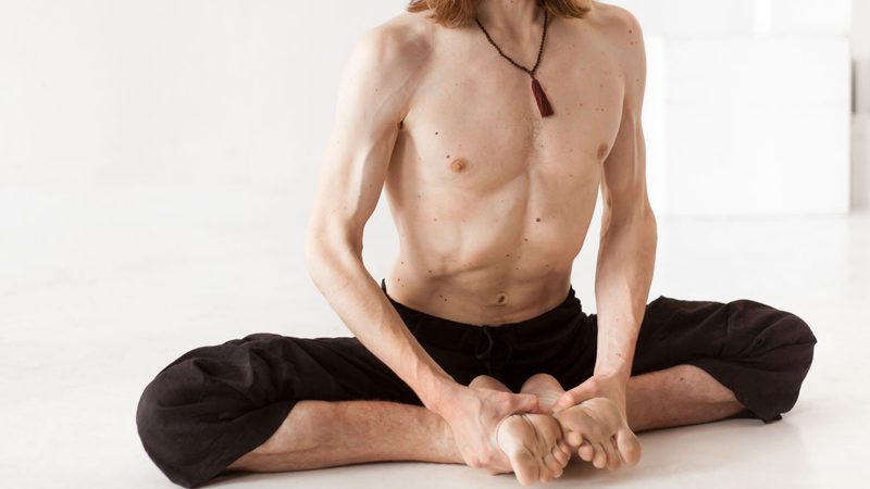 Bound Angle Yoga Pose