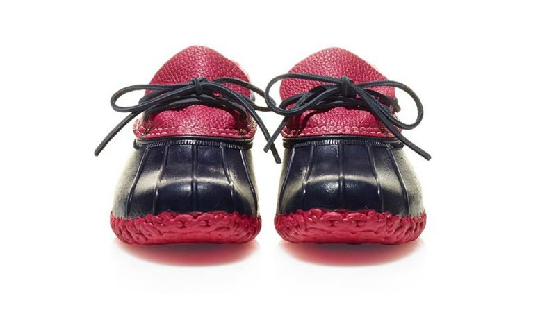 LL Bean Rubber Moc Fuschia