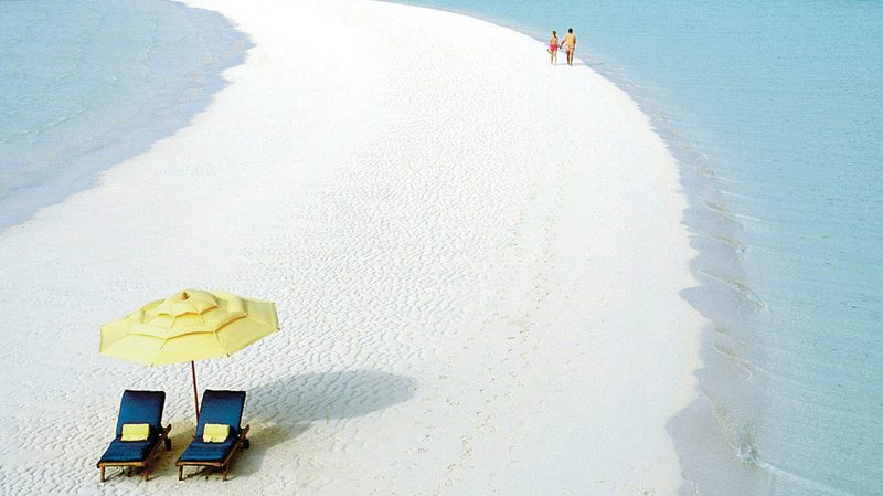 Exumas Mile-Long Sandbar