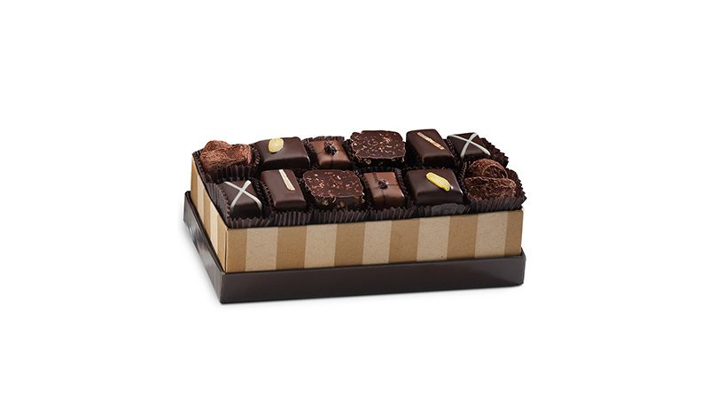 LA Burdick Handmade Chocolates Burns Night Box
