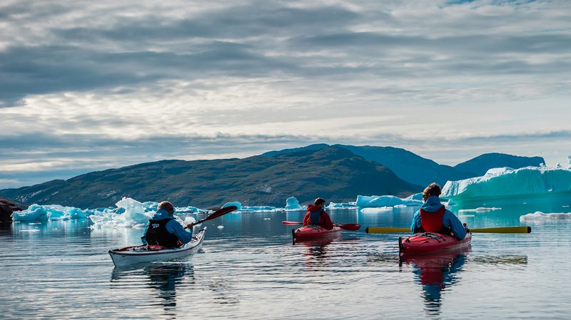 kayaking in greenland