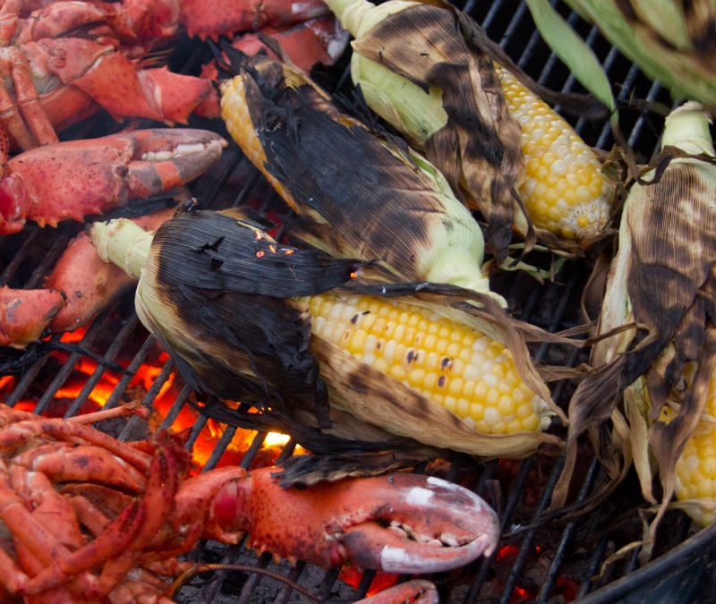 Grilled lobster