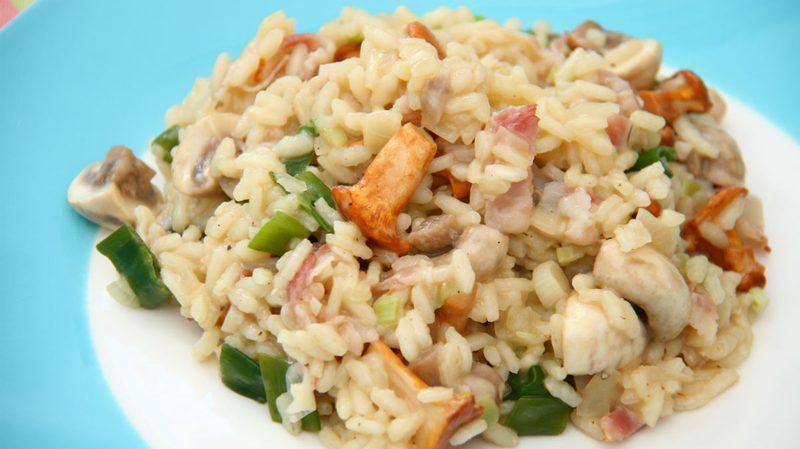mushroom risotto