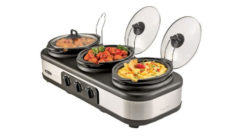triple slow cooker