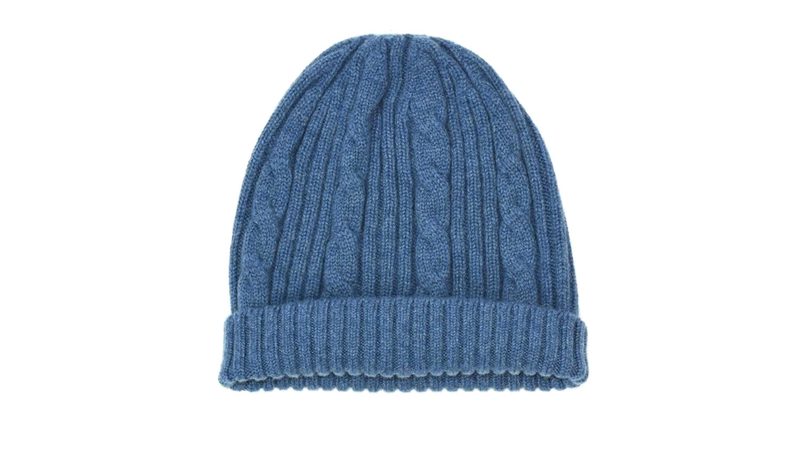 American Trench Cable Knit Cashmere Beanie