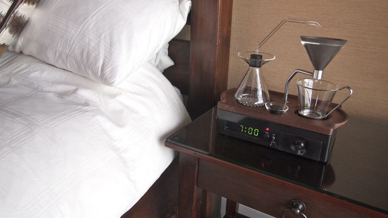 Barisieur coffee alarm clock Joshua Renouf
