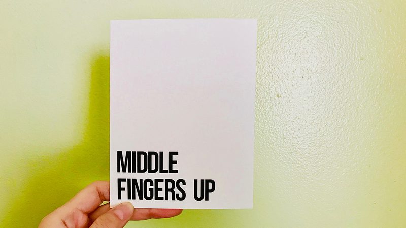 anti valentines day card