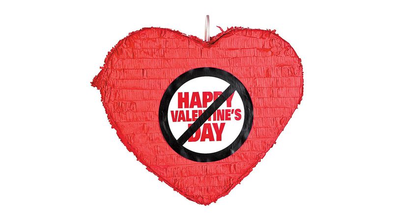 anti valentines day piñata