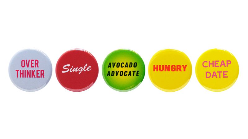 anti valentines day buttons