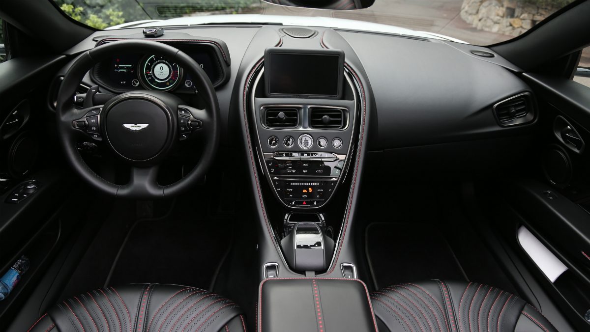 aston martin db11 volante first drive interior black 2