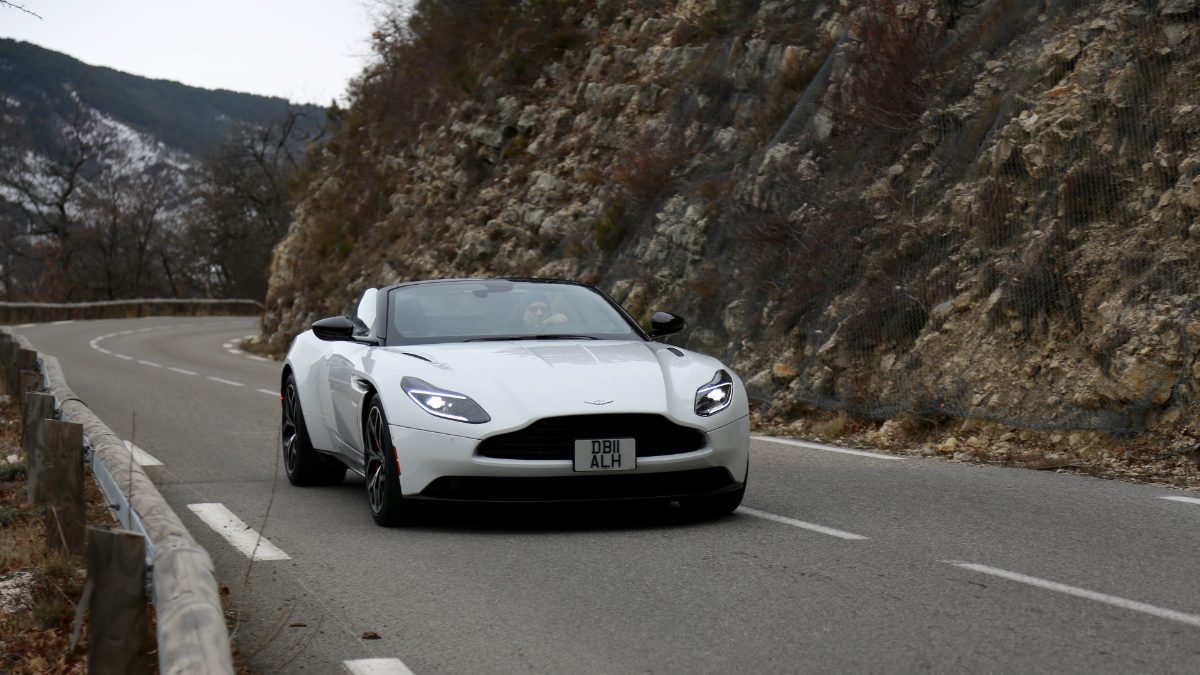 aston martin db11 volante first drive on the road