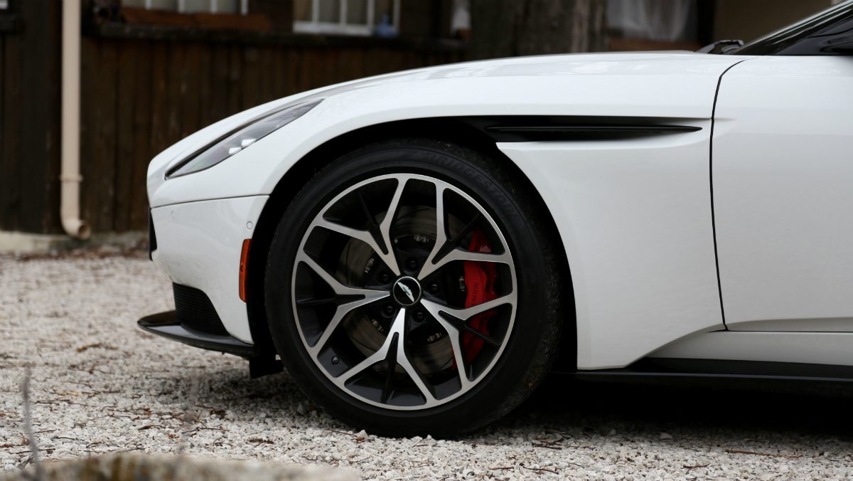 aston martin db11 volante first drive white wheel