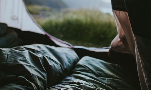 camping tent sleeping bag