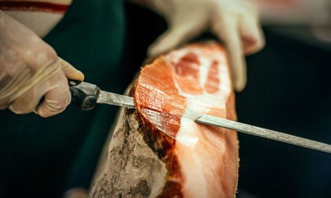Slicing prosciutto