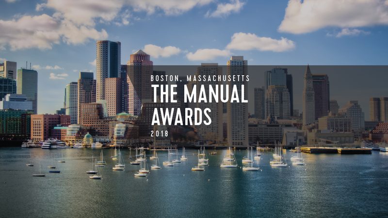 the manual awards 2018 boston, massachusetts