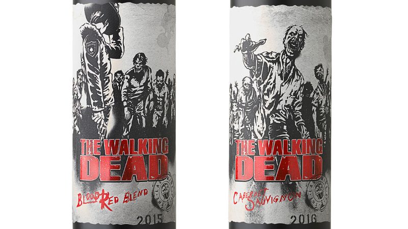 walking dead wines bottle