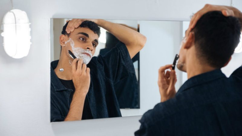 angle razor shave