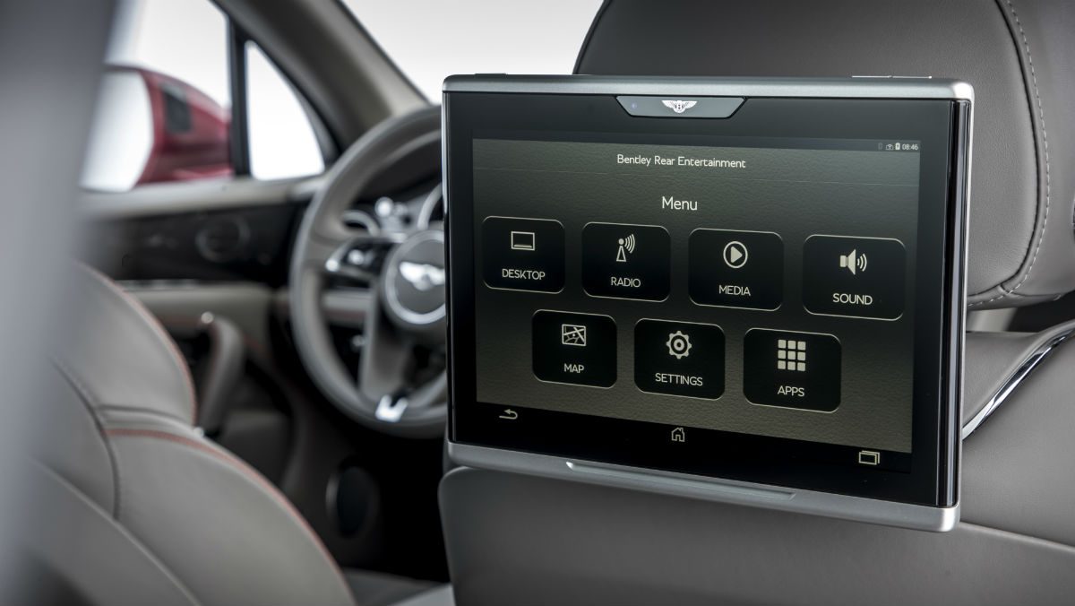 bentley bentayga v8 interior backseat