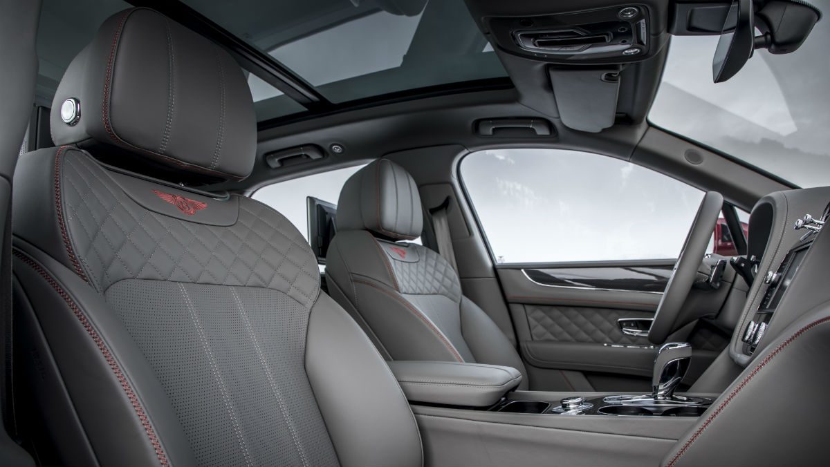 bentley bentayga v8 interior frontseat