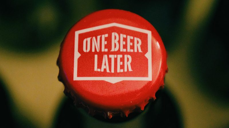 one beer later bottle cap
