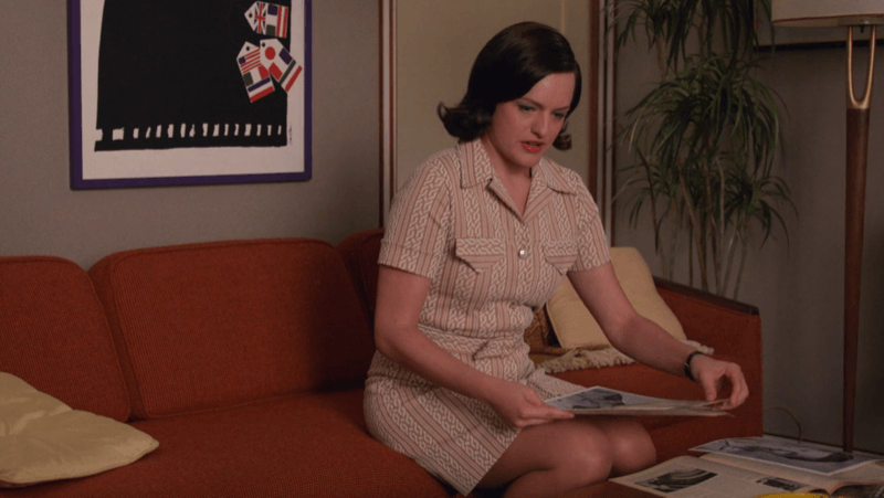mad men auction peggy olson couch