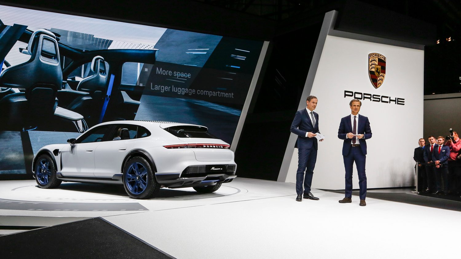biggest reveals 2018 geneva motor show porsche concept study  mission e cross turismo 5