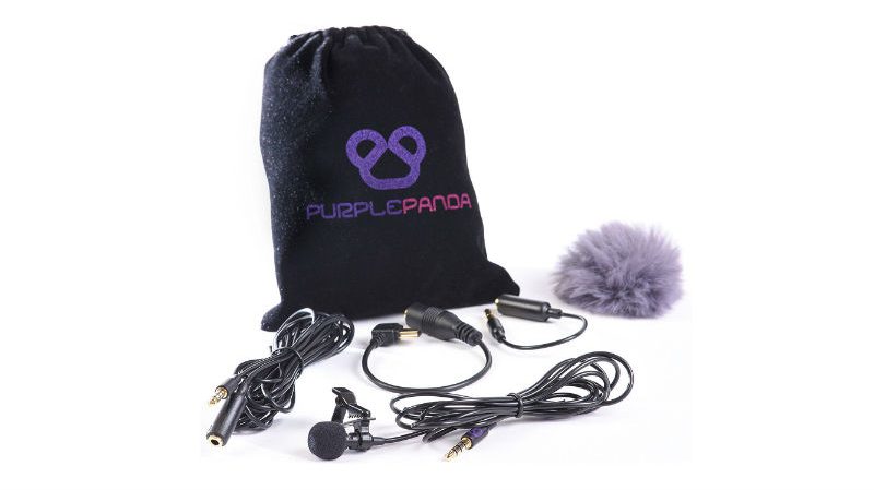 Purple Panda Lavalier Lapel Mic Kit