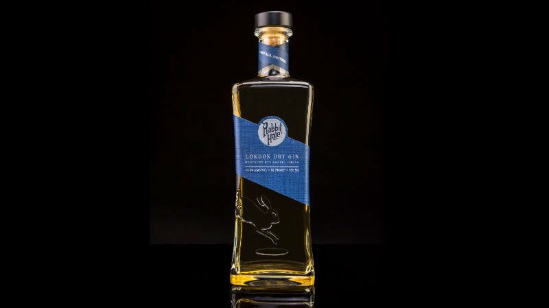rabbit hole london dry gin bottle