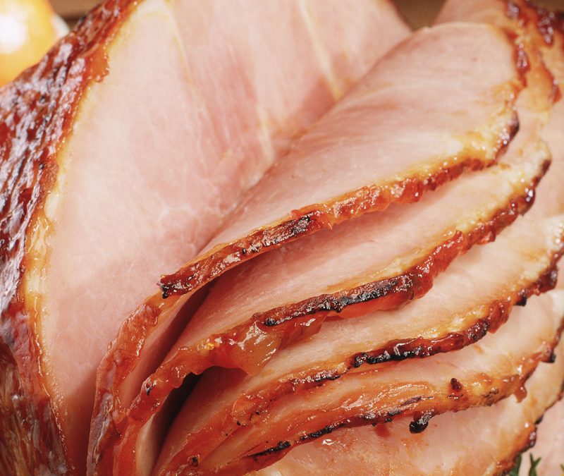 Spiralized glazed Easter ham