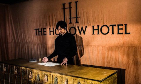 hollow hotel escape room haunted house lobby