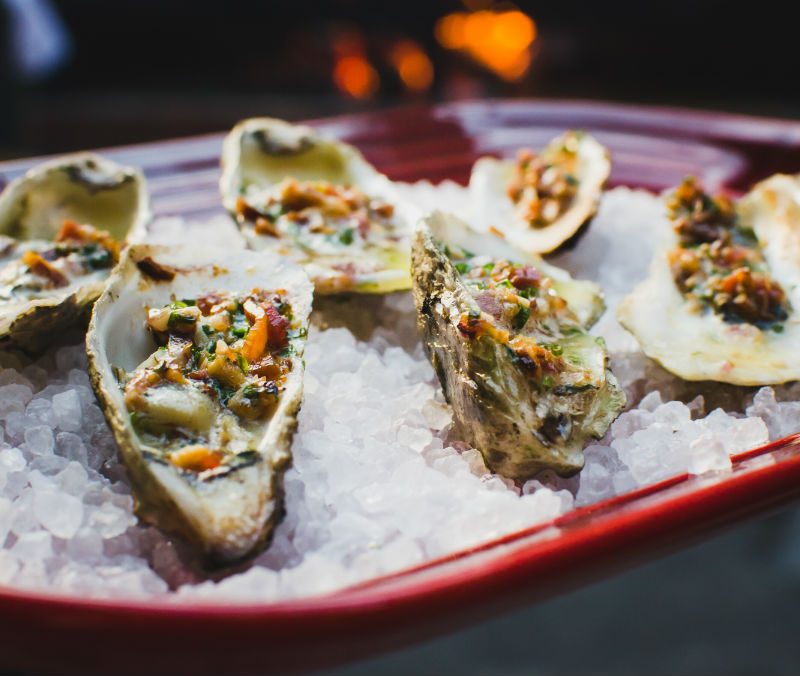 how to grill oysters bacon compound butter