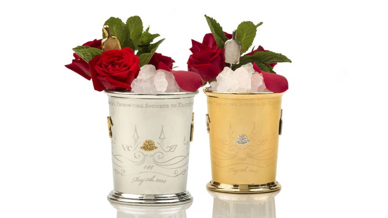 woodford reserve kentucky derby bottle glasses