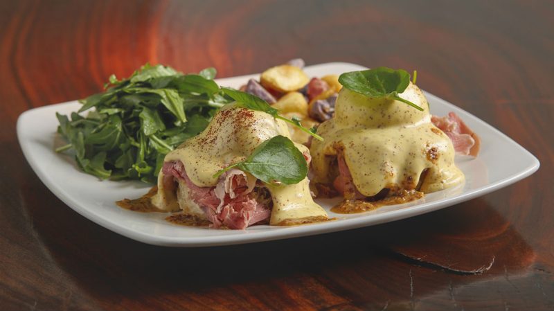 barbecue pork eggs benedict Justin Cucci