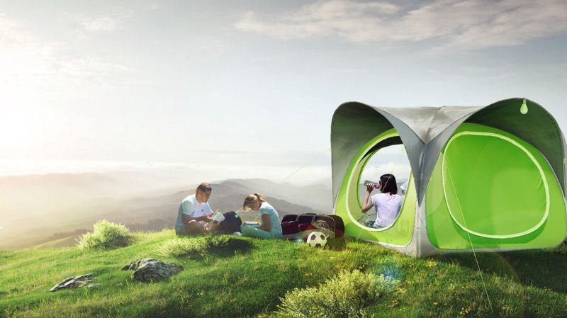 Cinch Tent Pod Solo Rendering