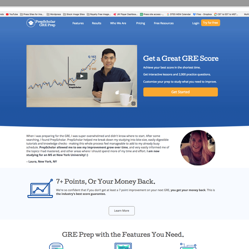 how to apply grad school tips for adults gre prepscholar screen shot v2