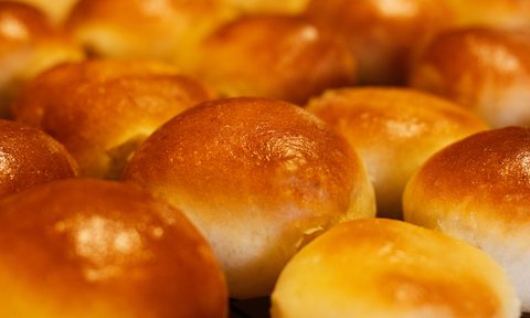 Homemade hamburger buns