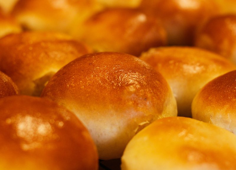 Homemade hamburger buns