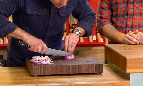 how to hold a knife use the manual