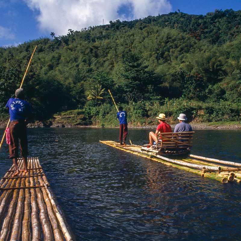 A view of Jamaica from the water.