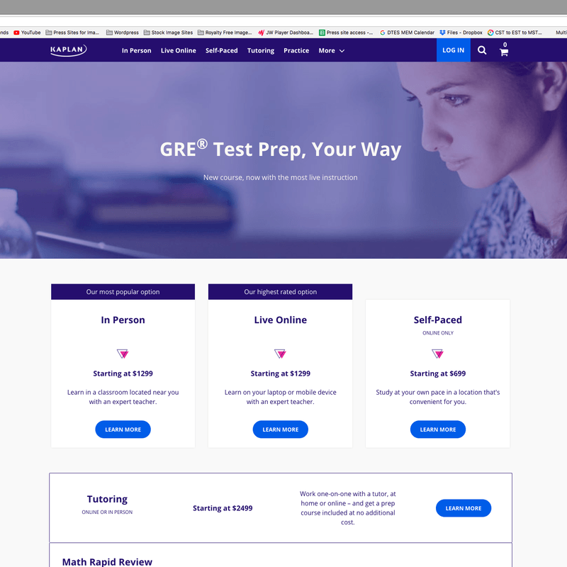 how to apply grad school tips for adults kaptest screen shot