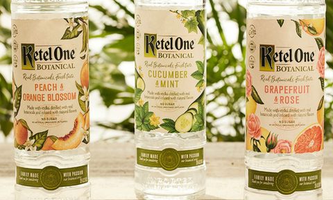 Ketel One Botanical lineup bottles