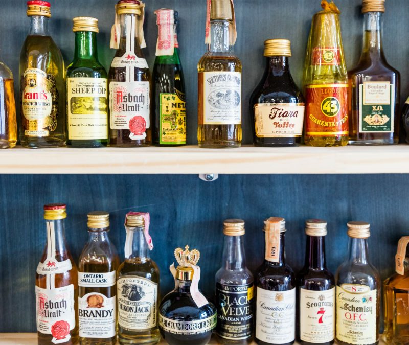 Mmini bottles of alcohol