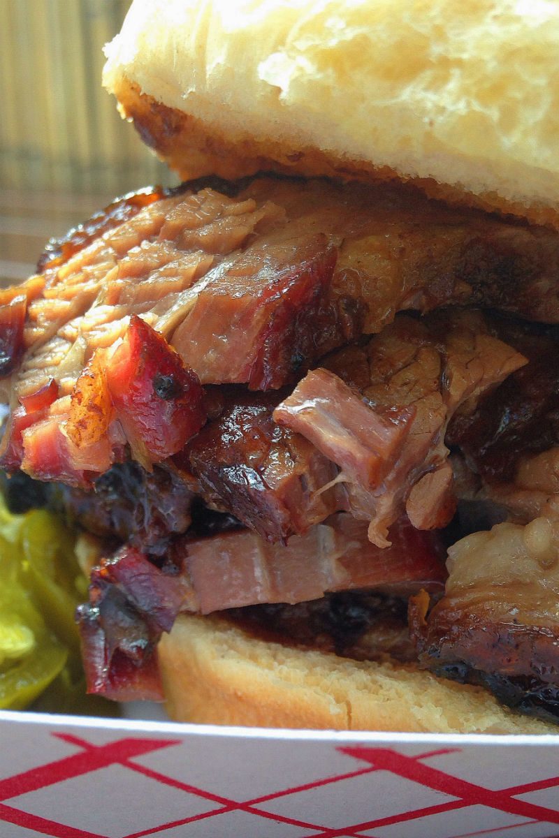 randalls barbecue brisket sandwich