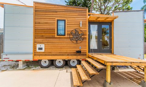 tiny house hotel florida siesta key dragonfly exterior