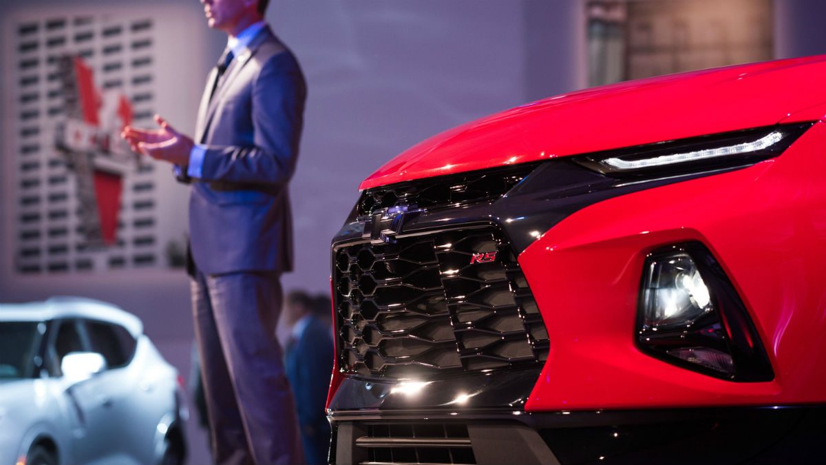2019 chevy blazer reveal grill