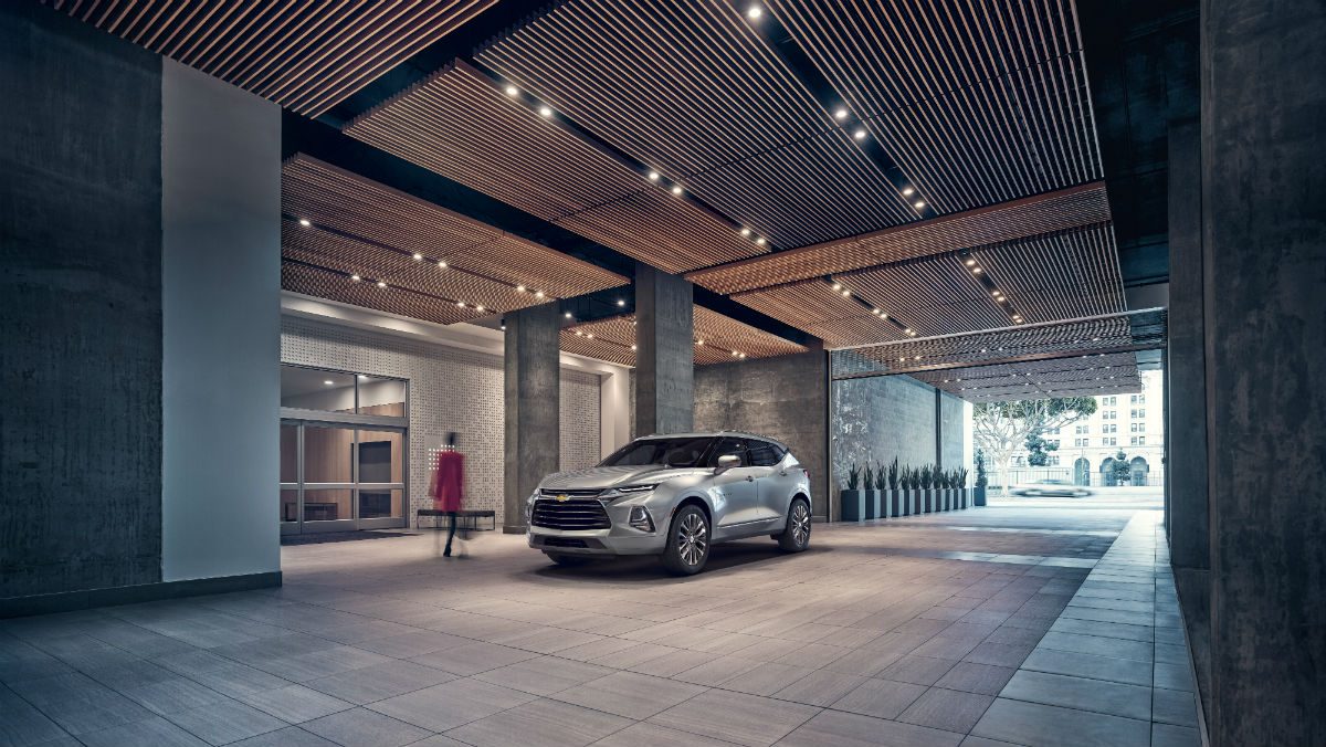 2019 chevy blazer silver front