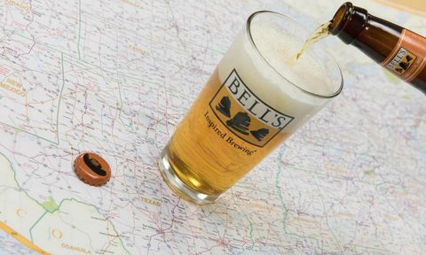 bells brewery bee pour map