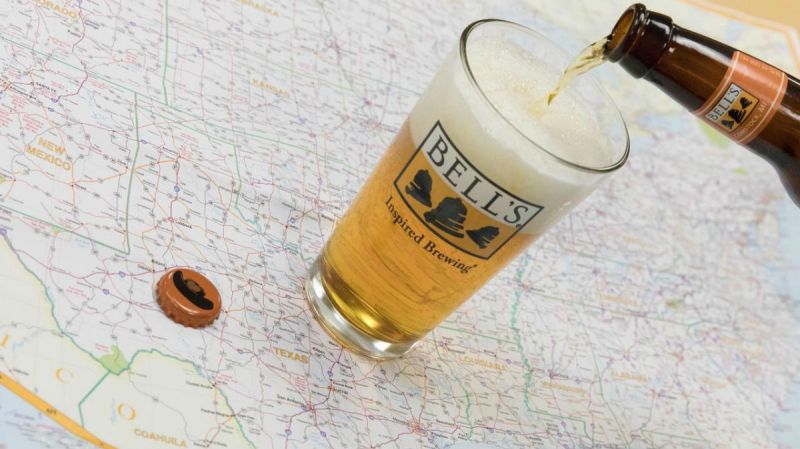 bells brewery bee pour map