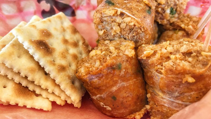 boudin sausage crackers
